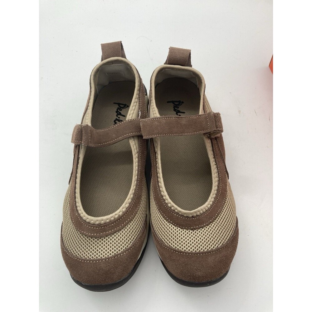 NWT Ped-Lite Womens Diabetic Shoes Brown Sz 9.5M Mary Jane Debbie Y2K Preppy